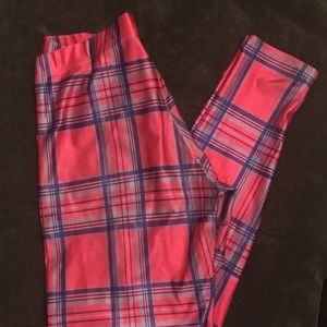 Black Milk Tartan Barbie Leggings (L)
